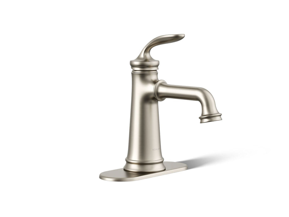 KOHLER K-27379-4 Bellera Single-handle bathroom sink faucet, 1.2 gpm, vibrant brushed nickel