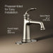KOHLER K-27379-4N Bellera Single-handle bathroom sink faucet, 0.5 gpm, vibrant brushed nickel - view 3