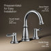 KOHLER K-27380-4K Bellera Widespread bathroom sink faucet, 1.0 gpm, polished chrome - view 3