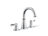 KOHLER K-27380-4N Bellera Widespread bathroom sink faucet, 0.5 gpm, polished chrome