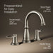 KOHLER K-27380-4N Bellera Widespread bathroom sink faucet, 0.5 gpm, vibrant brushed nickel - view 3