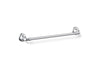 KOHLER K-27383 Bellera 18" towel bar, polished chrome