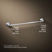 KOHLER K-27384 Bellera 24" towel bar, polished chrome - view 5