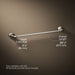 KOHLER K-27384 Bellera 24" towel bar, vibrant brushed nickel - view 5