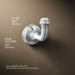 KOHLER K-27385 Bellera Robe hook, polished chrome - view 5