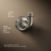 KOHLER K-27385 Bellera Robe hook, vibrant brushed nickel - view 3