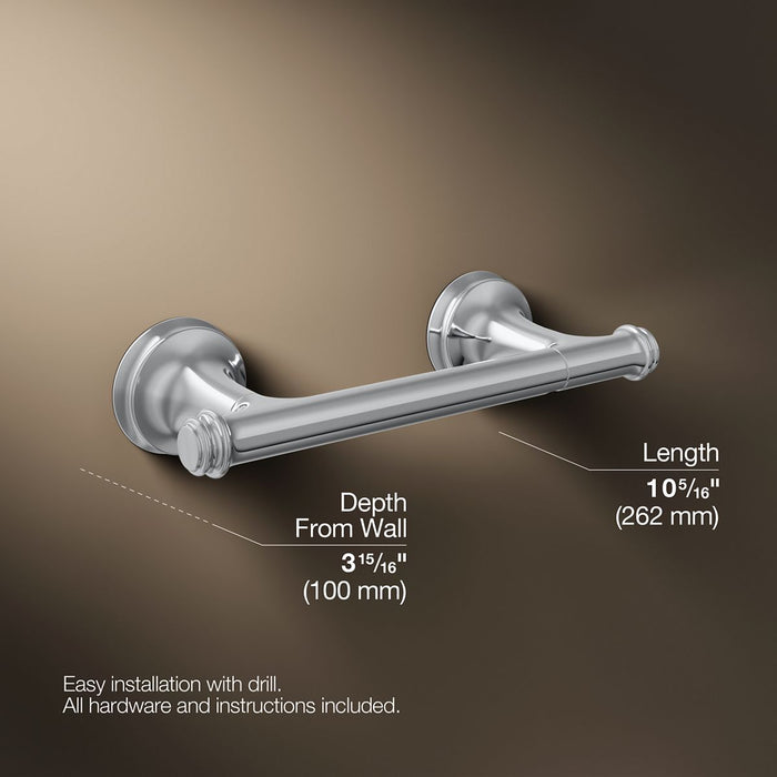 KOHLER K-27387 Bellera Pivoting toilet paper holder, polished chrome - view 5