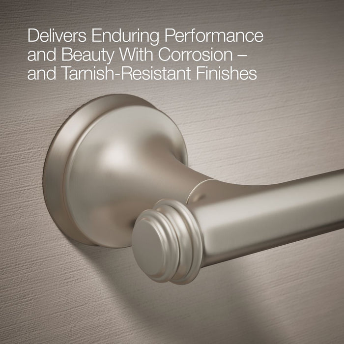 KOHLER K-27387 Bellera Pivoting toilet paper holder, vibrant brushed nickel - view 5
