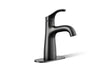 KOHLER K-27389-4 Simplice Single-handle bathroom sink faucet, 1.2 gpm, matte black