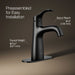 KOHLER K-27389-4 Simplice Single-handle bathroom sink faucet, 1.2 gpm, matte black - view 3