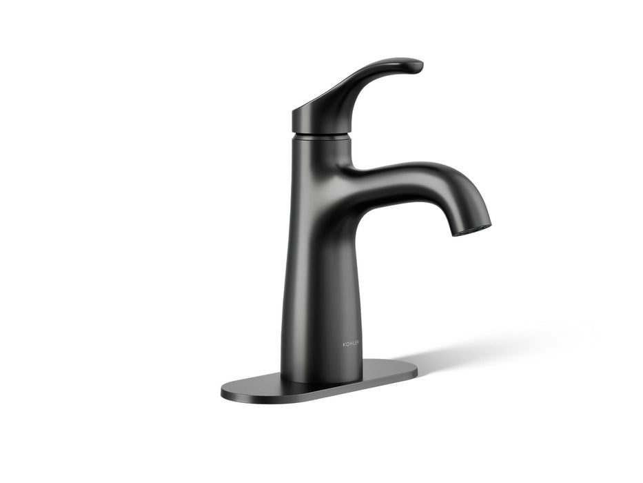 KOHLER K-27389-4N Simplice Single-handle bathroom sink faucet, 0.5 gpm, matte black