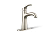 KOHLER K-27389-4N Simplice Single-handle bathroom sink faucet, 0.5 gpm, vibrant brushed nickel