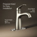 KOHLER K-27389-4N Simplice Single-handle bathroom sink faucet, 0.5 gpm, vibrant brushed nickel - view 3