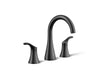 KOHLER K-27390-4K Simplice Widespread bathroom sink faucet, 1.0 gpm, matte black