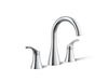 KOHLER K-27390-4K Simplice Widespread bathroom sink faucet, 1.0 gpm, polished chrome