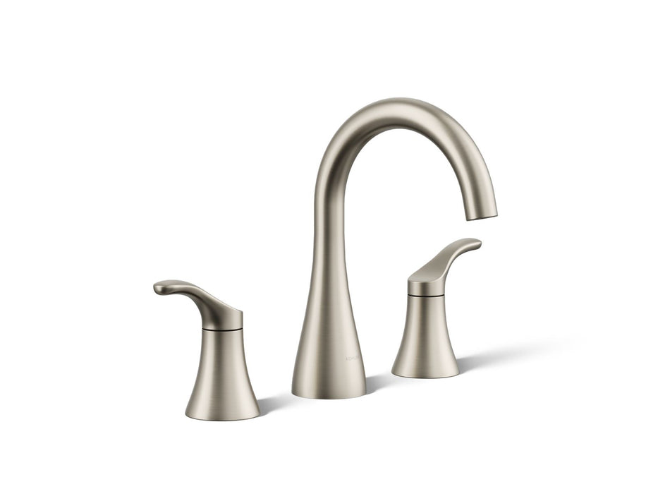KOHLER K-27390-4N Simplice Widespread bathroom sink faucet, 0.5 gpm, vibrant brushed nickel