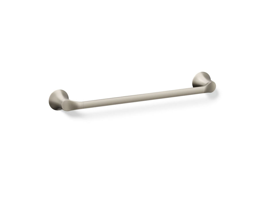 KOHLER K-27393 Simplice 18" towel bar, vibrant brushed nickel