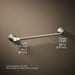 KOHLER K-27393 Simplice 18" towel bar, vibrant brushed nickel - view 4