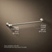 KOHLER K-27394 Simplice 24" towel bar, vibrant brushed nickel - view 4