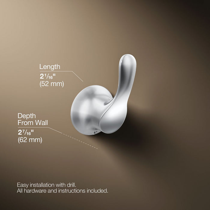 KOHLER K-27395 Simplice Robe hook, polished chrome - view 5
