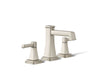 KOHLER K-27399-4 Riff Widespread bathroom sink faucet, 1.2 gpm, vibrant brushed nickel