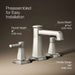 KOHLER K-27399-4N Riff Widespread bathroom sink faucet, 0.5 gpm, vibrant polished nickel - view 3