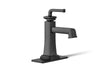 KOHLER K-27400-4K Riff Single-handle bathroom sink faucet, 1.0 gpm, matte black