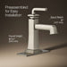 KOHLER K-27400-4K Riff Single-handle bathroom sink faucet, 1.0 gpm, vibrant brushed nickel - view 3