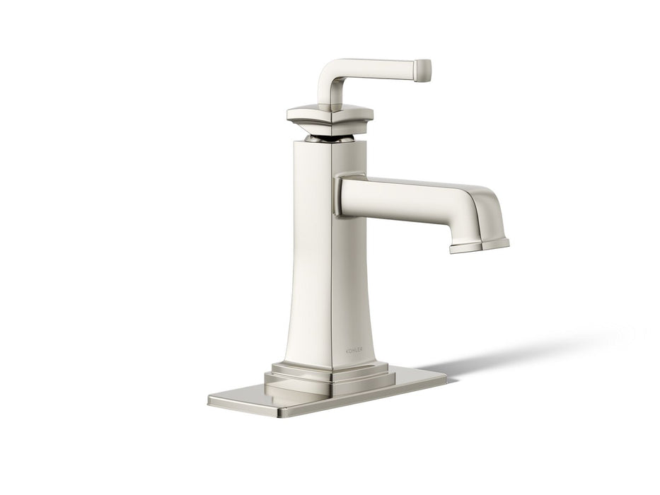 KOHLER K-27400-4K Riff Single-handle bathroom sink faucet, 1.0 gpm, vibrant polished nickel