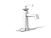 KOHLER K-27400-4N Riff Single-handle bathroom sink faucet, 0.5 gpm, polished chrome