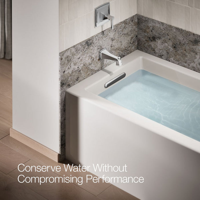 KOHLER K-27406 Riff Wall-mount bath spout with diverter, polished chrome - view 4
