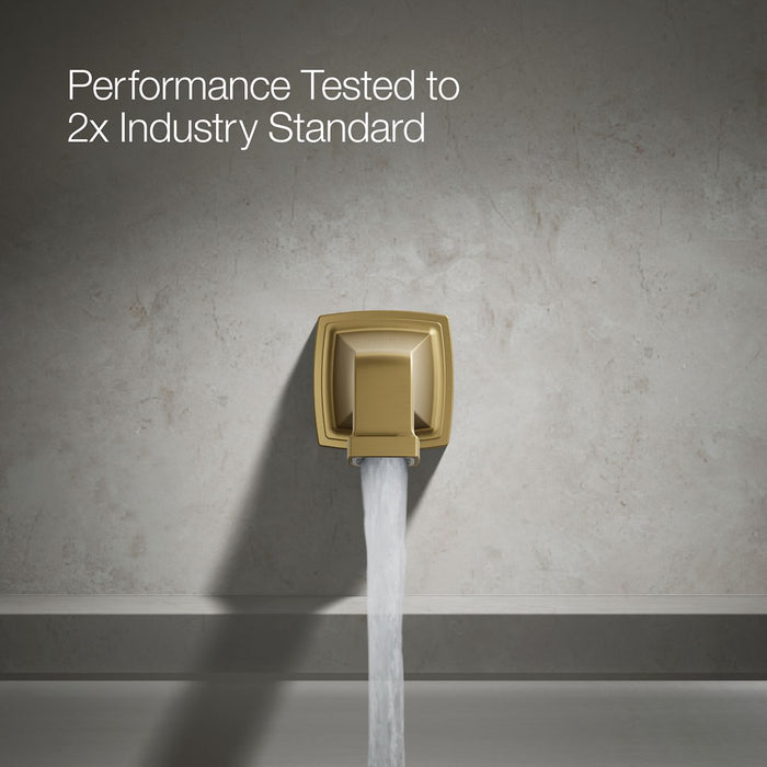 KOHLER K-27407 Riff Wall-mount bath spout, vibrant brushed moderne brass - view 5