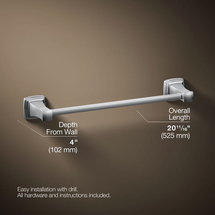KOHLER K-27409 Riff 18" towel bar, polished chrome - view 5
