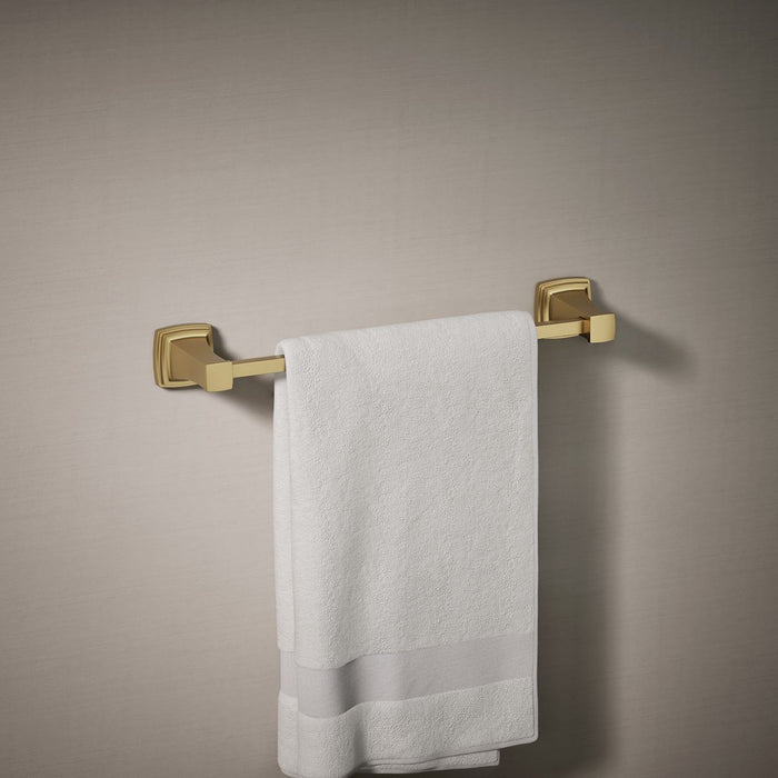 KOHLER K-27409 Riff 18" towel bar, vibrant brushed moderne brass - view 2
