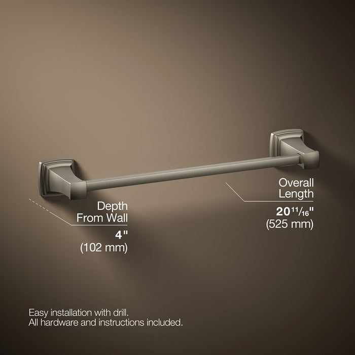 KOHLER K-27409 Riff 18" towel bar, vibrant brushed nickel - view 5