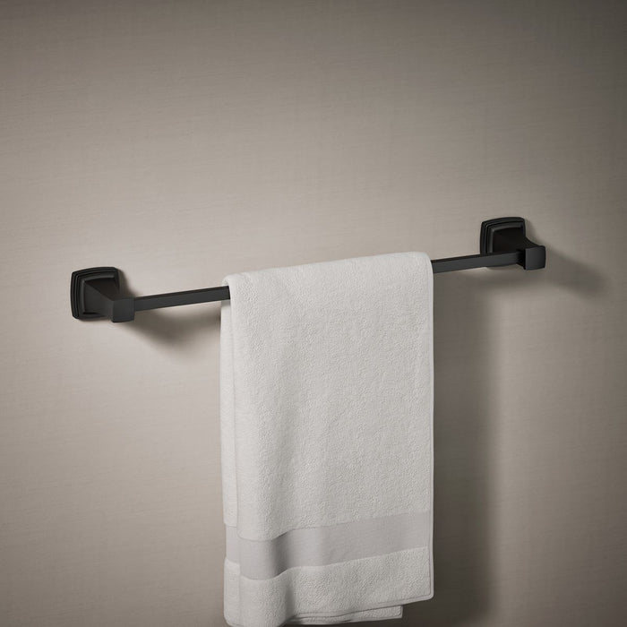 KOHLER K-27410 Riff 24" towel bar, matte black - view 3