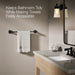 KOHLER K-27410 Riff 24" towel bar, matte black - view 5
