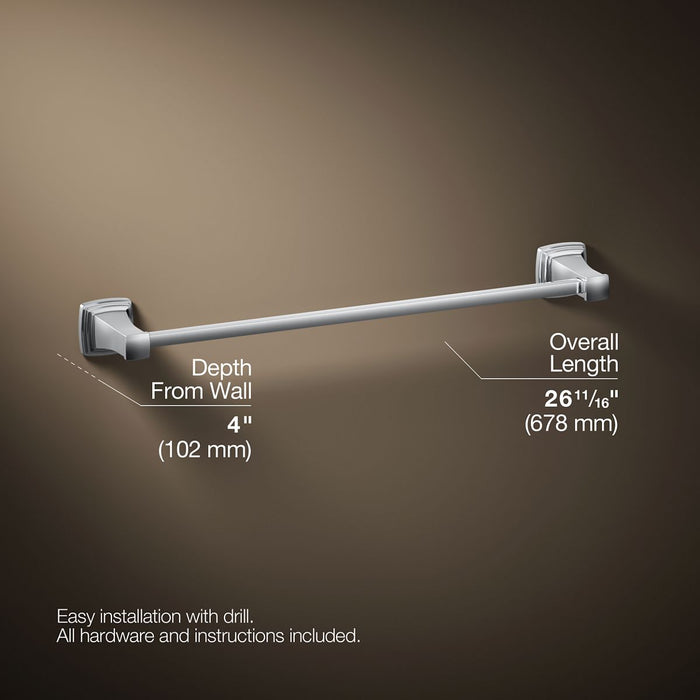 KOHLER K-27410 Riff 24" towel bar, polished chrome - view 5