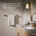 KOHLER K-27410 Riff 24" towel bar, vibrant brushed moderne brass - view 5