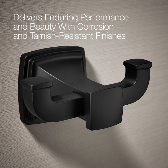 KOHLER K-27411 Riff Double robe hook, matte black - view 5