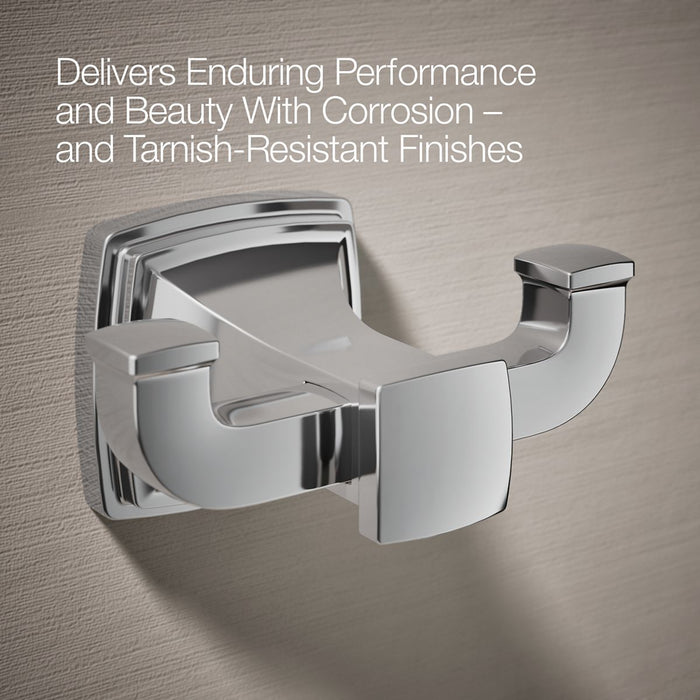 KOHLER K-27411 Riff Double robe hook, polished chrome - view 5