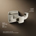 KOHLER K-27411 Riff Double robe hook, vibrant brushed nickel - view 4