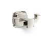 KOHLER K-27411 Riff Double robe hook, vibrant polished nickel