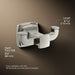 KOHLER K-27411 Riff Double robe hook, vibrant polished nickel - view 4