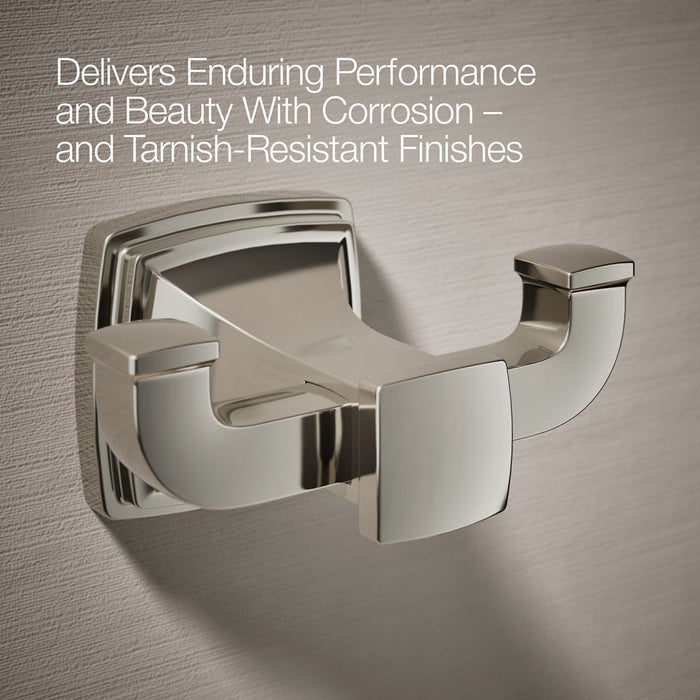 KOHLER K-27411 Riff Double robe hook, vibrant polished nickel - view 5