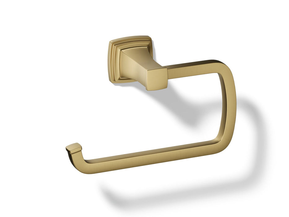 KOHLER K-27412 Riff Towel ring, vibrant brushed moderne brass