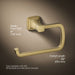 KOHLER K-27412 Riff Towel ring, vibrant brushed moderne brass - view 5