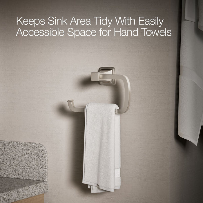 KOHLER K-27412 Riff Towel ring, vibrant brushed nickel - view 4