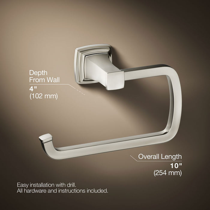 KOHLER K-27412 Riff Towel ring, vibrant polished nickel - view 5