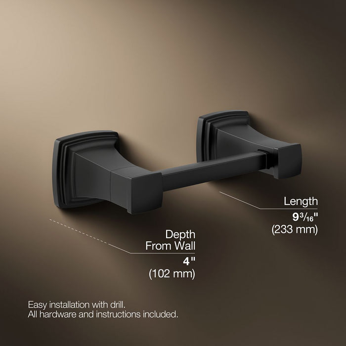 KOHLER K-27413 Riff Pivoting toilet paper holder, matte black - view 5